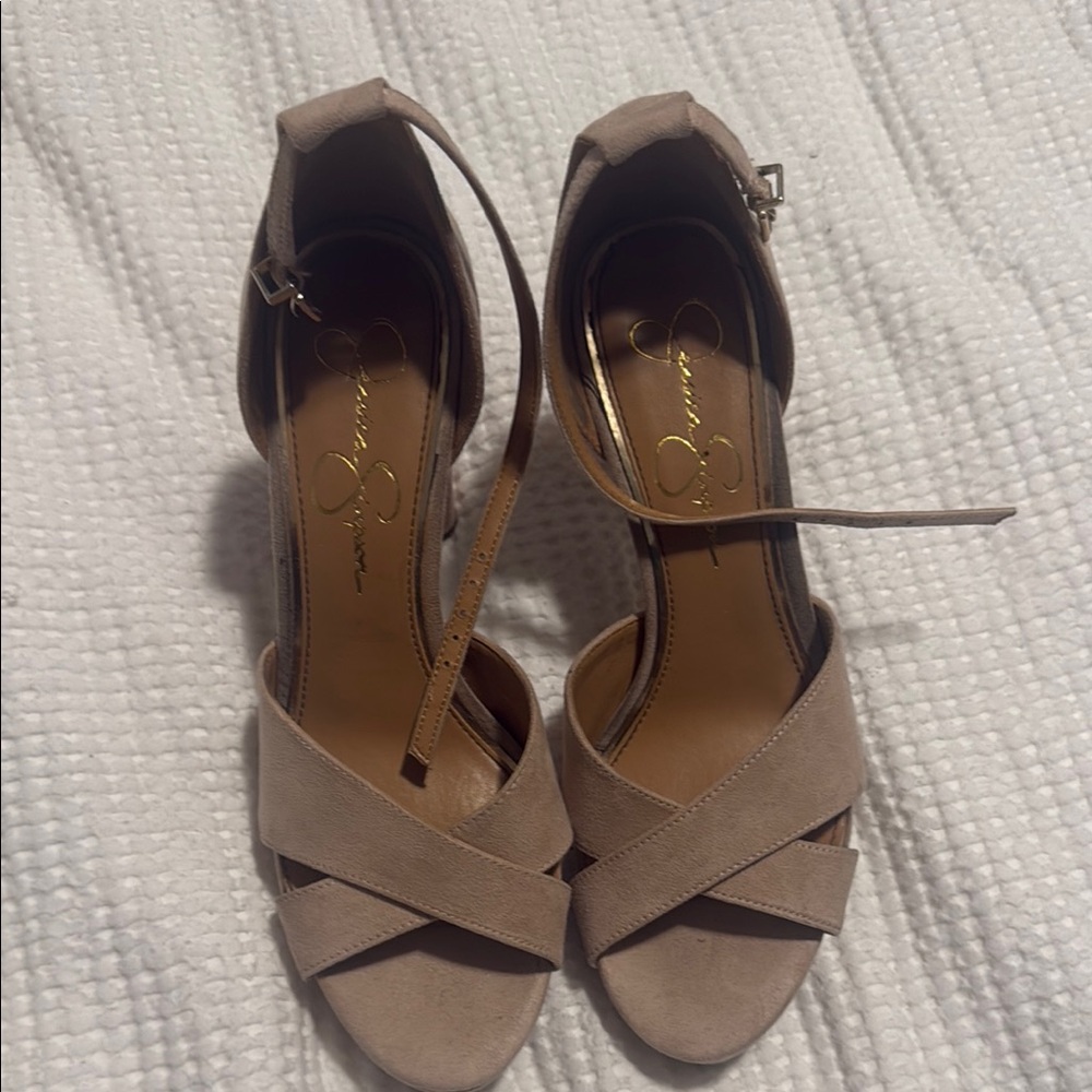 Jessica Simpson Women's Tan Heeled Sandals